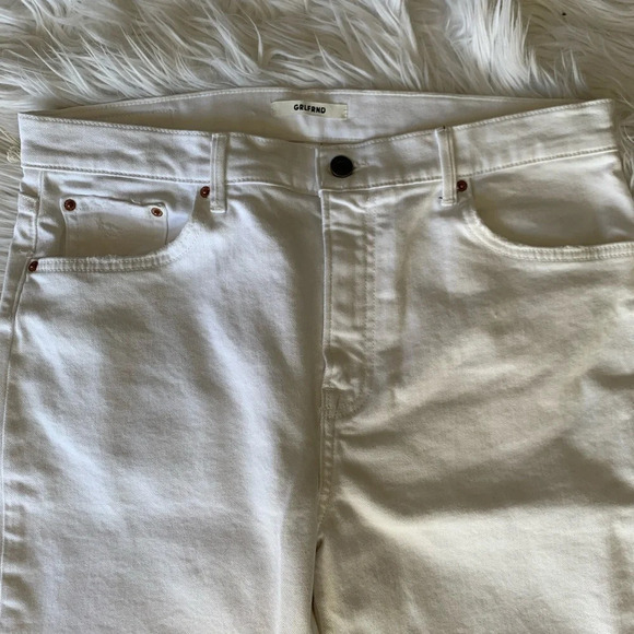 New GRLFRND Reed Cropped Slim Jeans Bronco White NWT Women Denim 31 - Picture 7 of 16